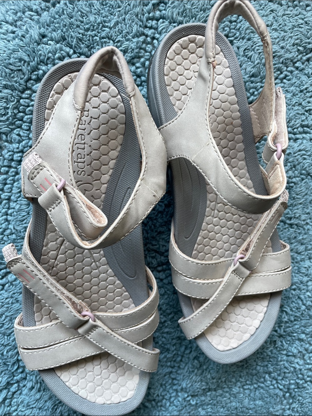 Neutral Beige Women's Slingback Comfort Sandals